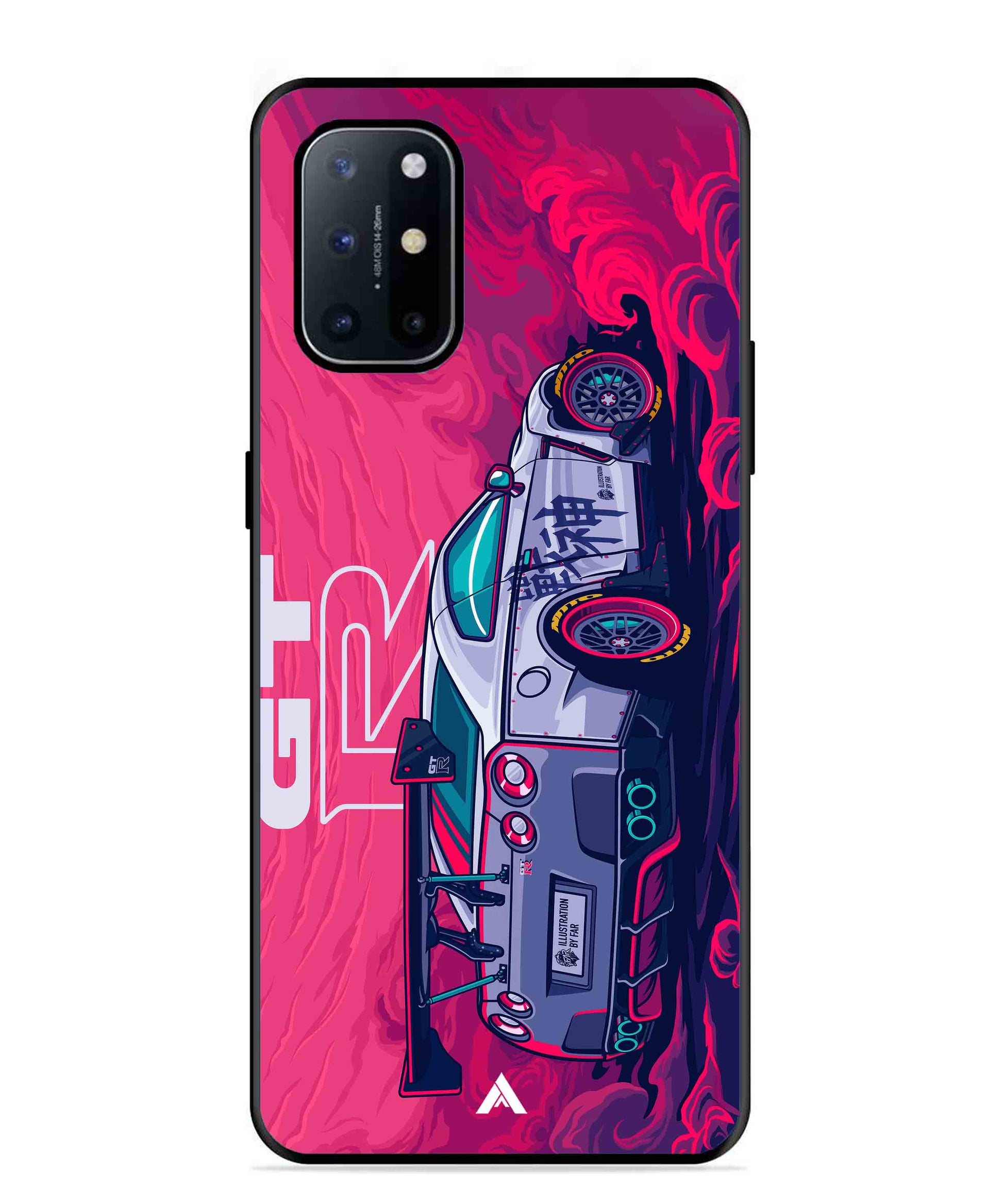 GTR Car Metal Back Cover Phone Case for Oneplus 8T