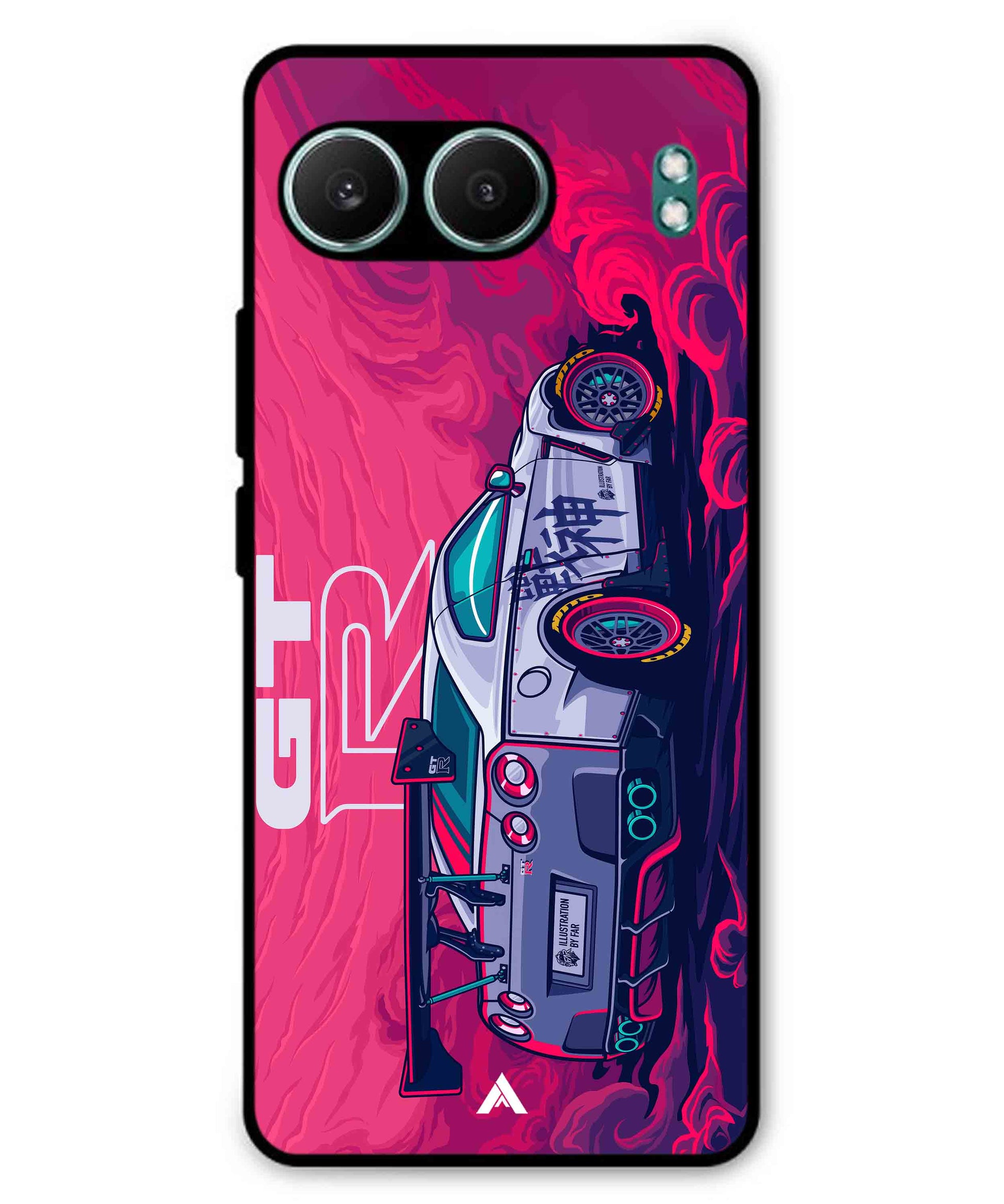 GTR Car Metal Back Cover Phone Case for Oneplus Nord 4