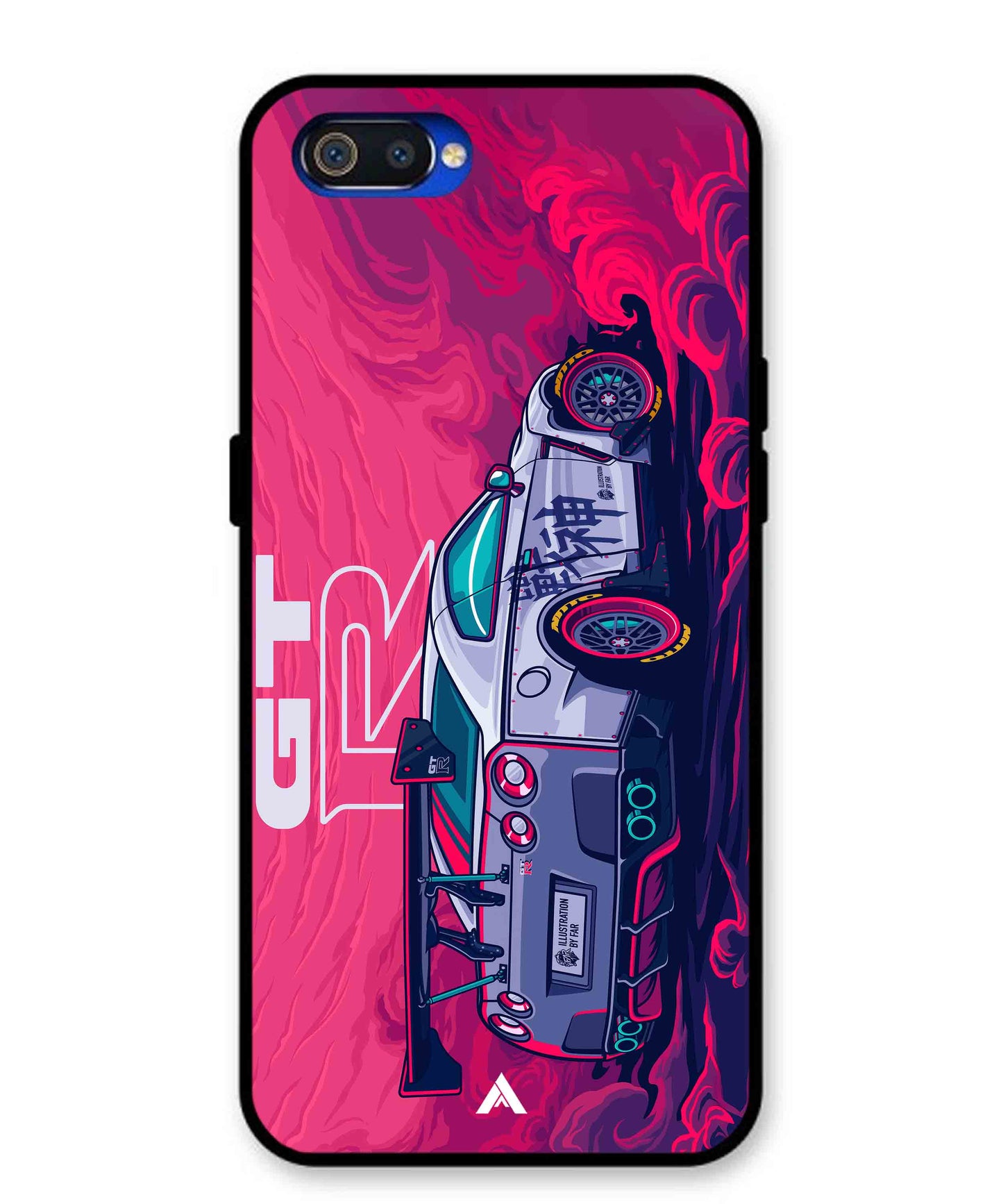 GTR Car Metal Back Cover Phone Case for Oppo A1K
