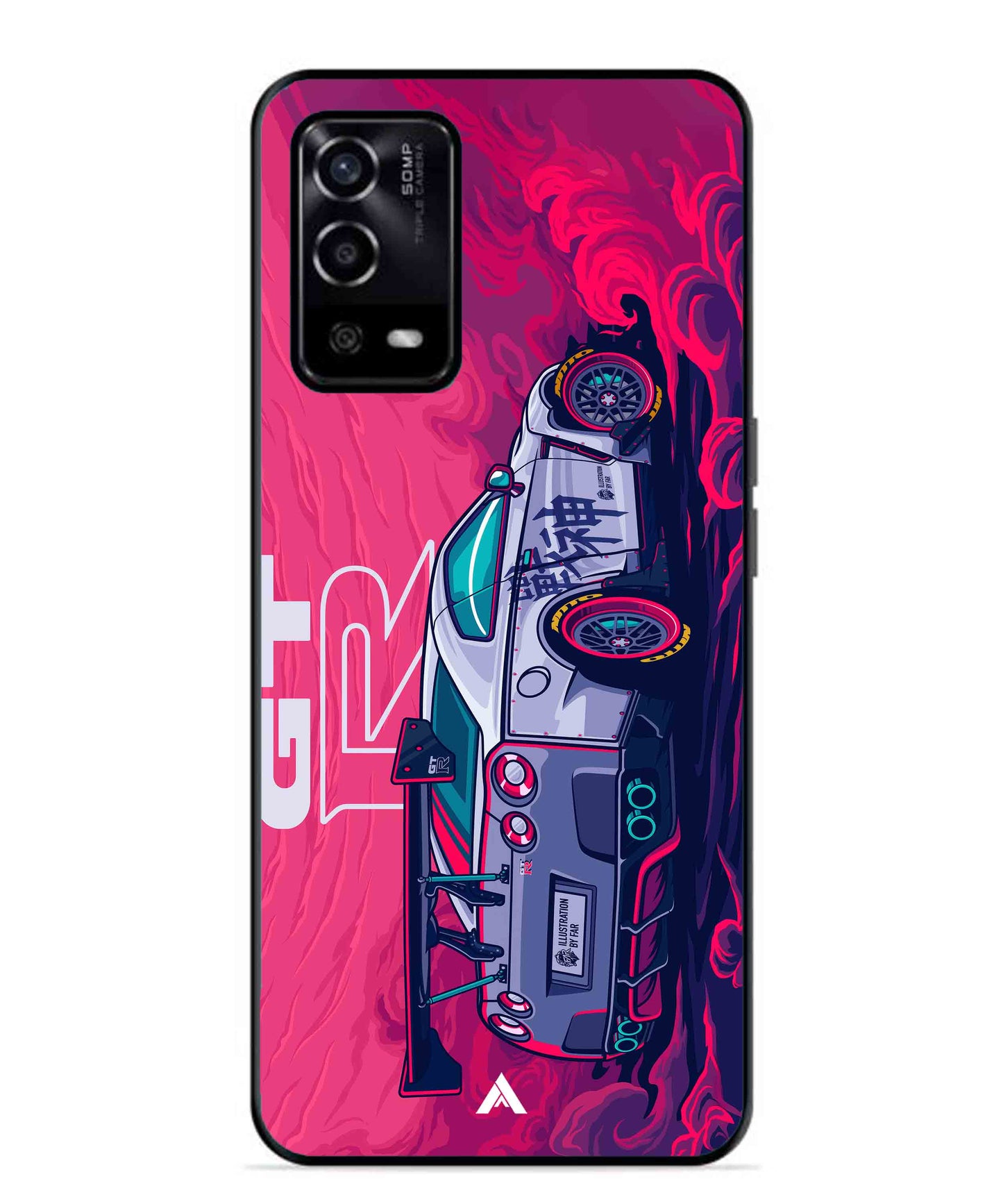 GTR Car Metal Back Cover Phone Case for Oppo A55