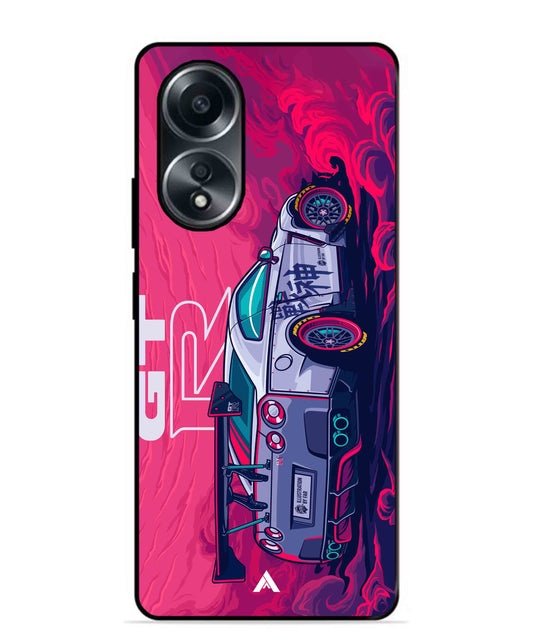 GTR Car Metal Back Cover Phone Case for Oppo A58