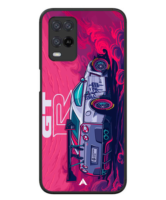 GTR Car Metal Back Cover Phone Case for Oppo A74