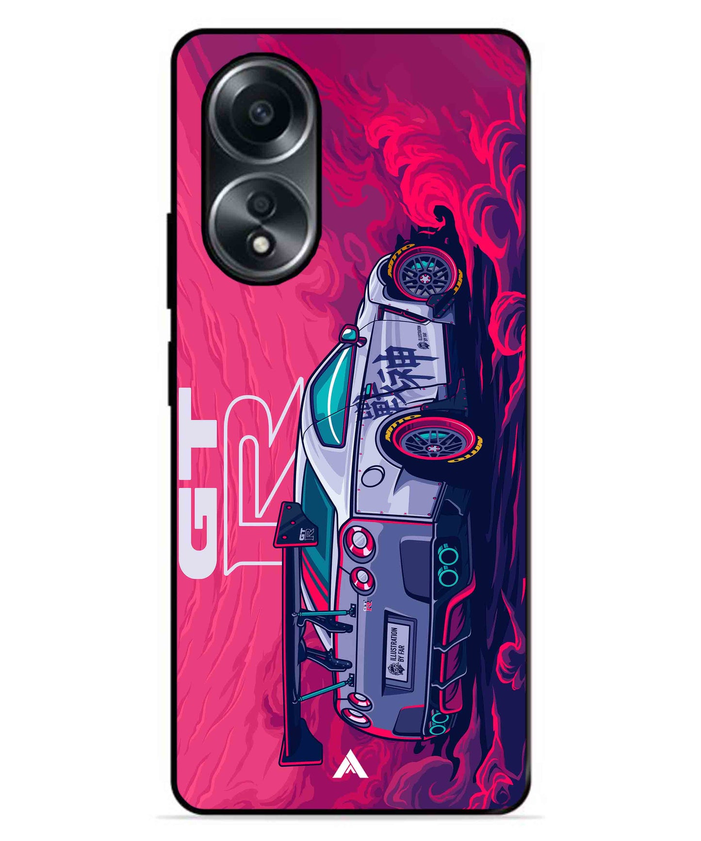 GTR Car Metal Back Cover Phone Case for Oppo A78