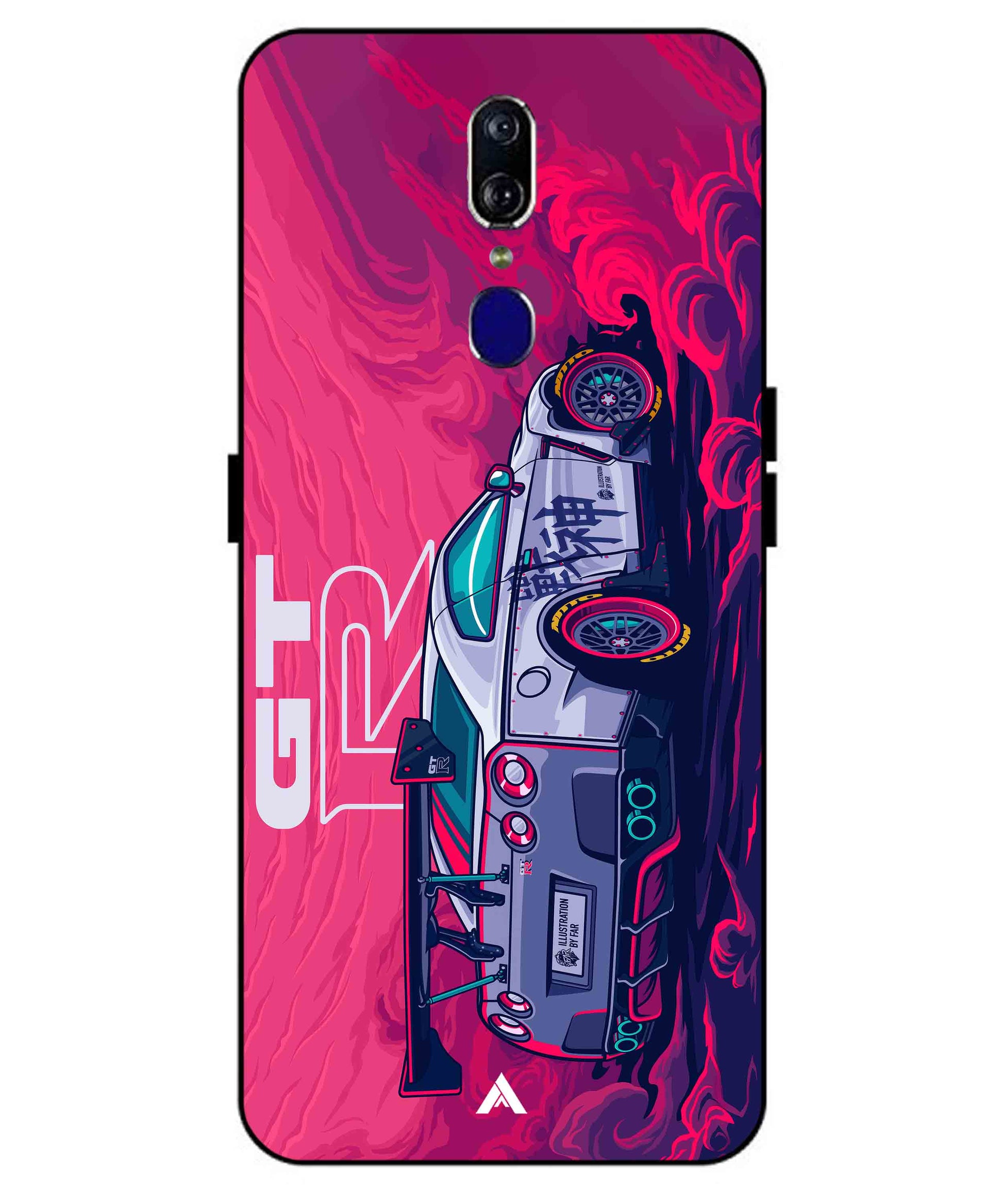 GTR Car Metal Back Cover Phone Case for Oppo F11