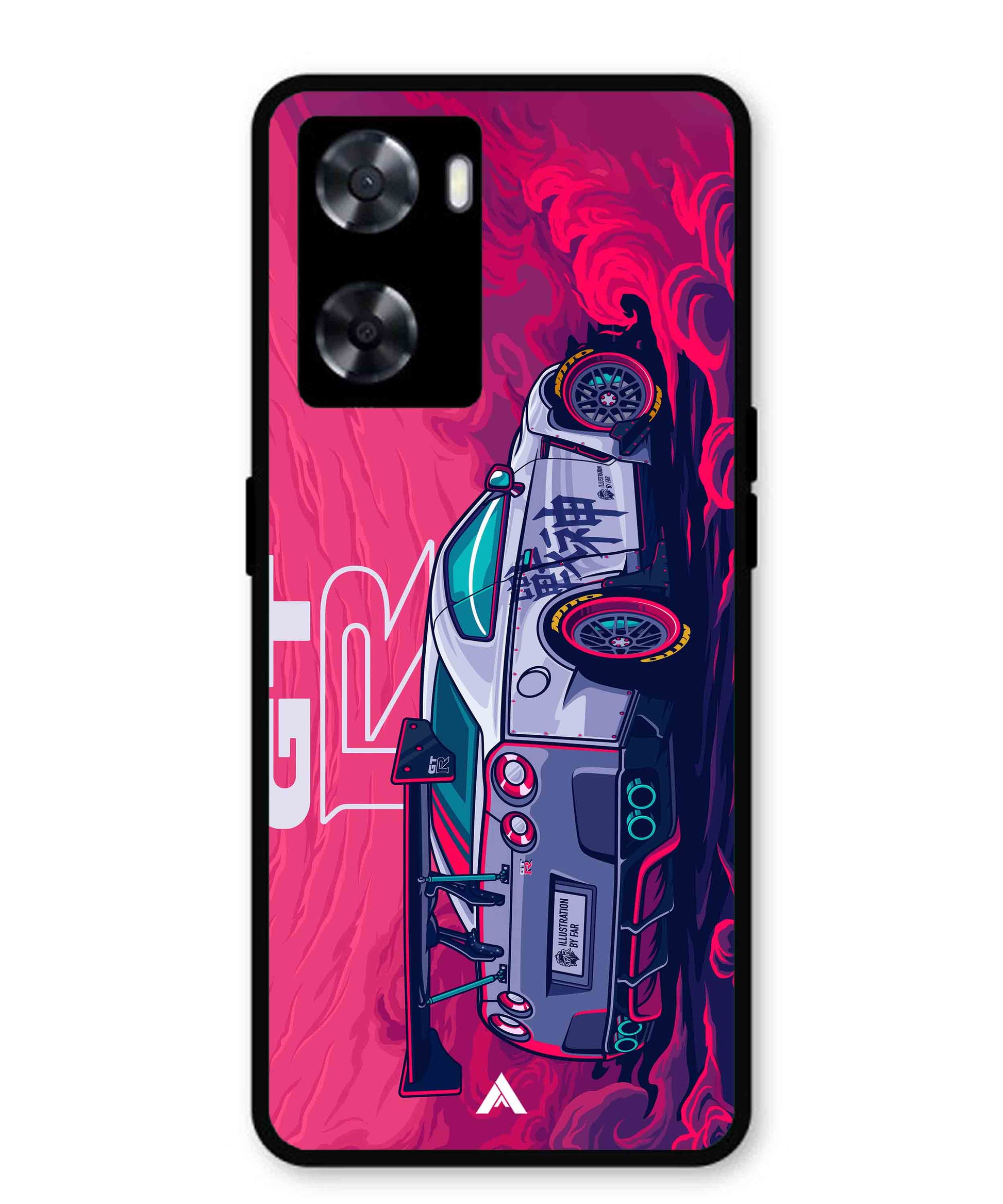 GTR Car Metal Back Cover Phone Case for Oppo K10