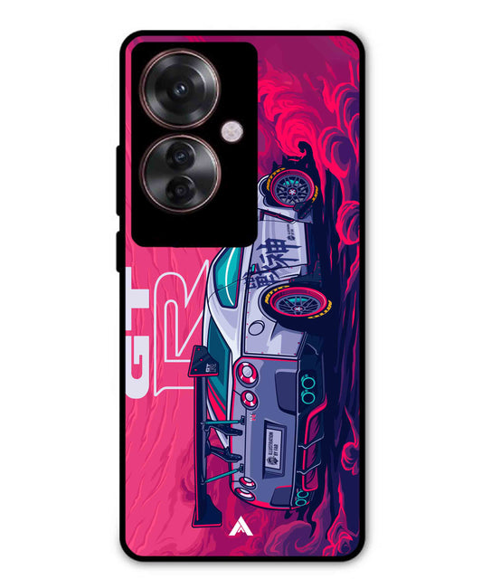 GTR Car Metal Back Cover Phone Case for Oppo Reno 11F