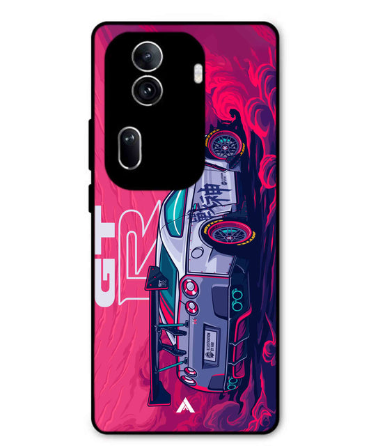 GTR Car Metal Back Cover Phone Case for Oppo Reno 11 Pro