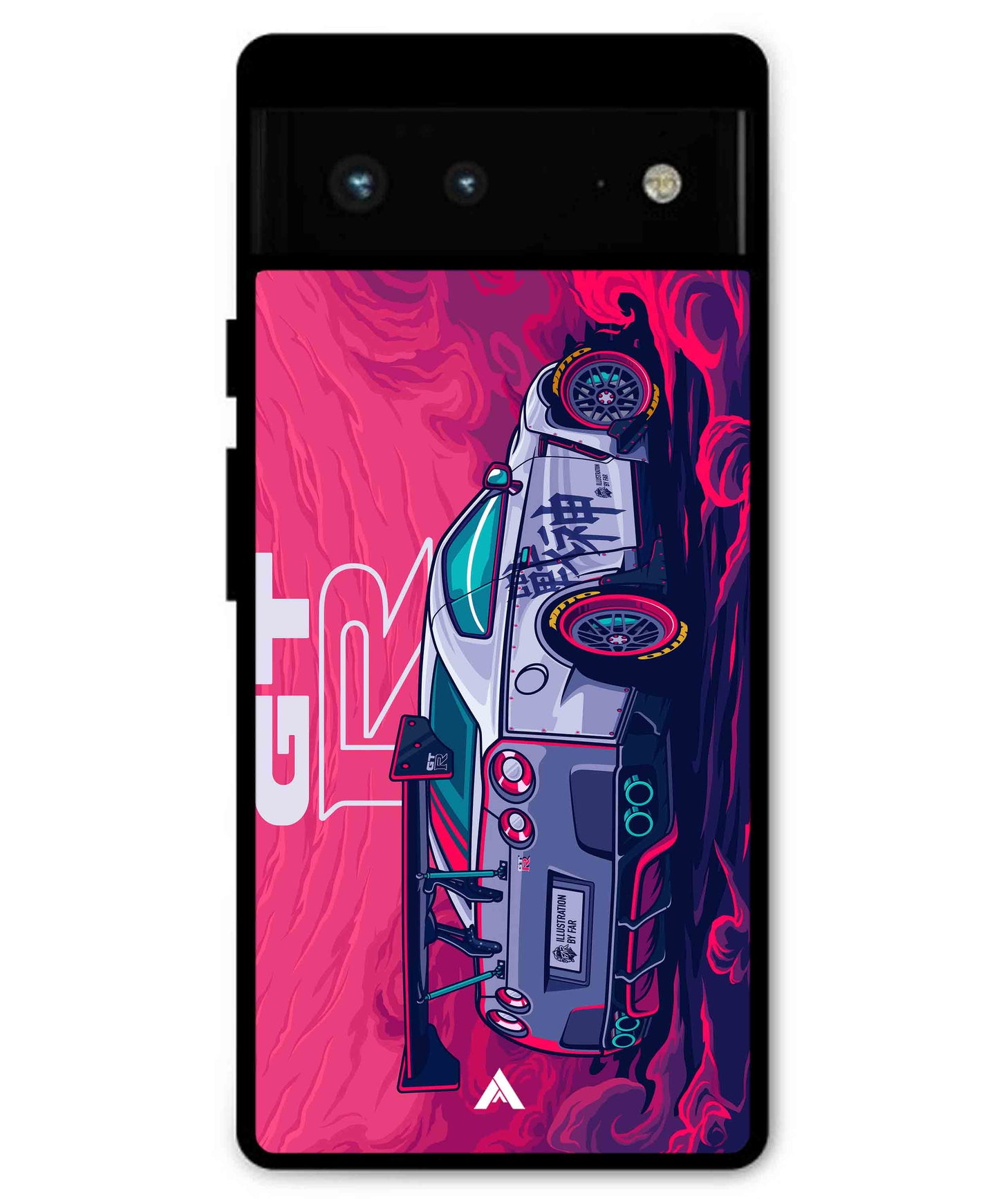 GTR Car Metal Back Cover Phone Case for Pixel 6A