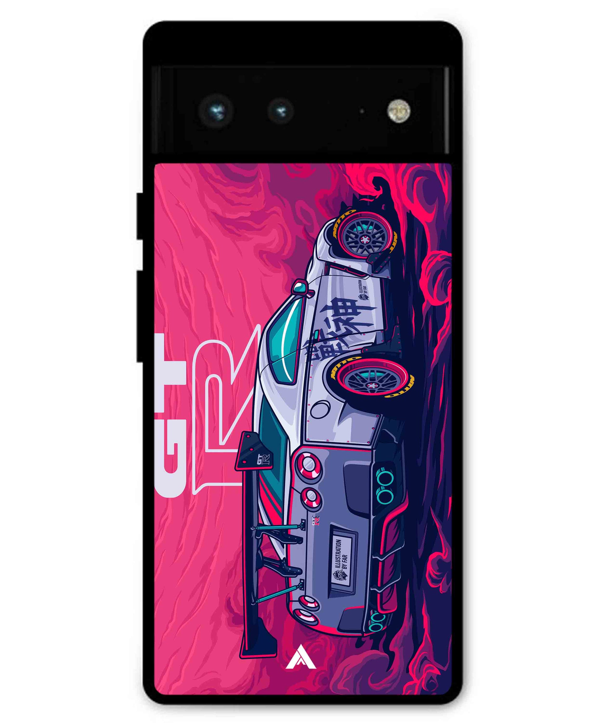 GTR Car Metal Back Cover Phone Case for Pixel 6 Pro