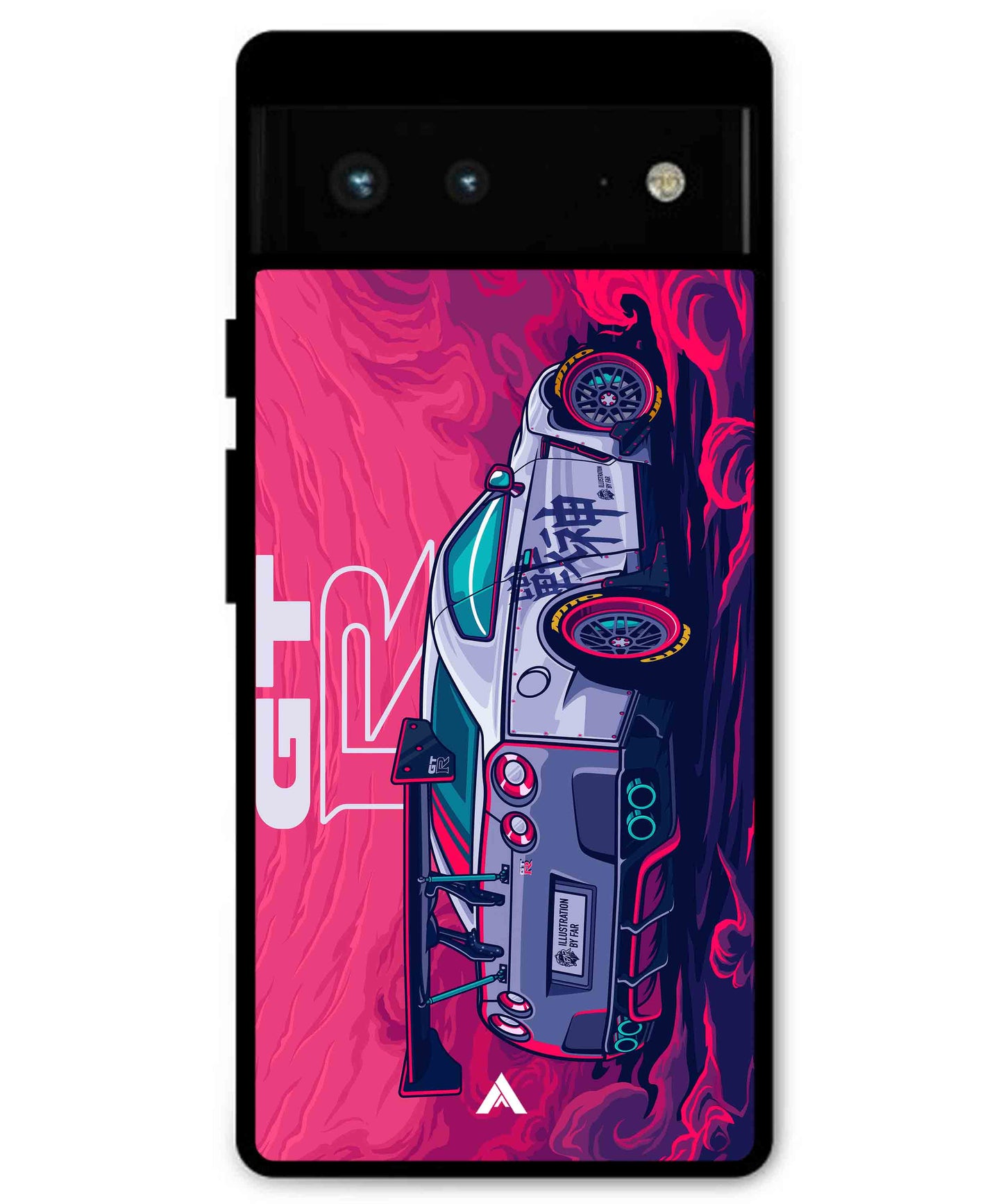 GTR Car Metal Back Cover Phone Case for Pixel 7A