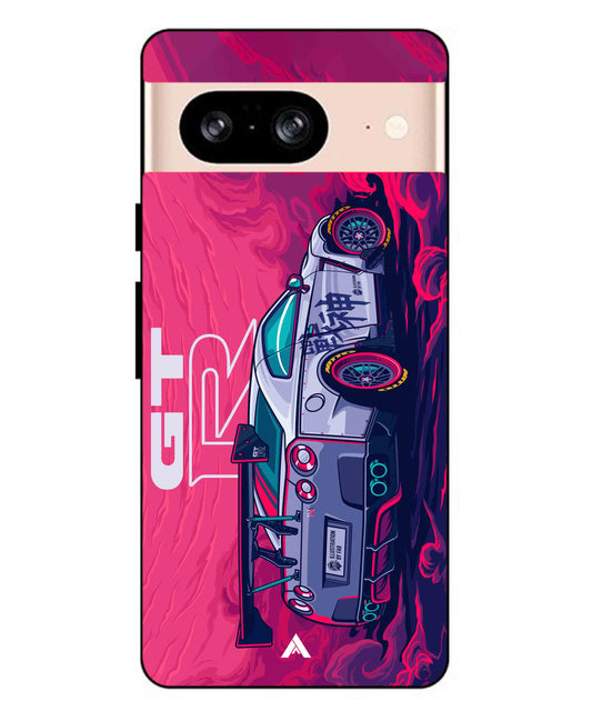 GTR Car Metal Back Cover Phone Case for Pixel 8