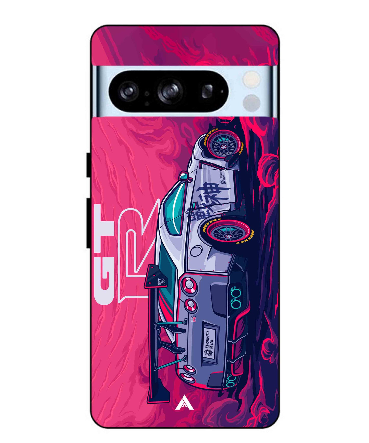 GTR Car Metal Back Cover Phone Case for Pixel 8 Pro