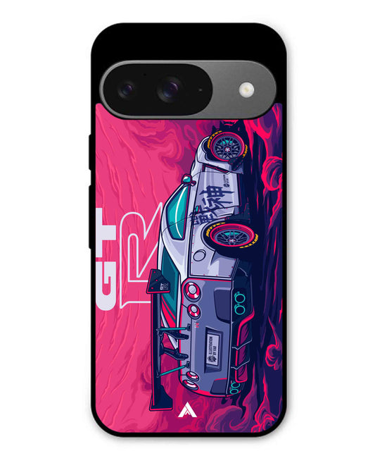 GTR Car Metal Back Cover Phone Case for Pixel 9