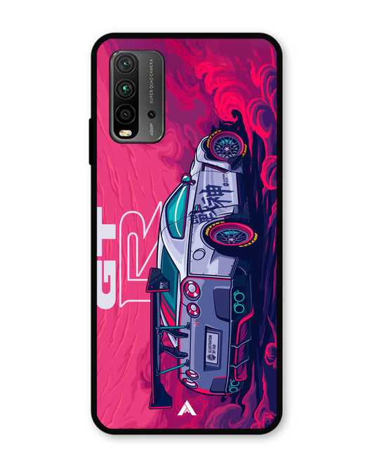 GTR Car Metal Back Cover Phone Case for Poco M3