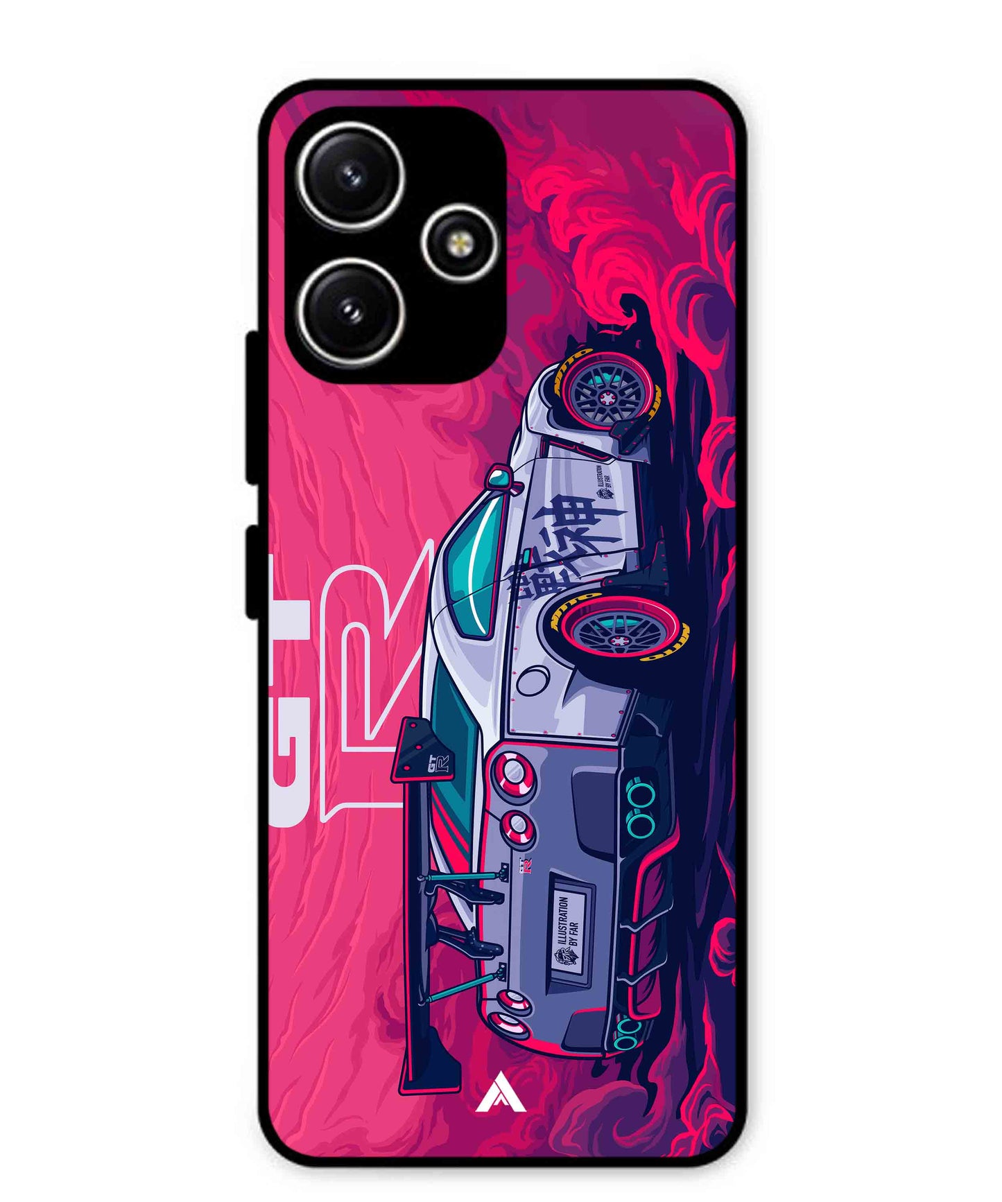 GTR Car Metal Back Cover Phone Case for Poco M6 Pro