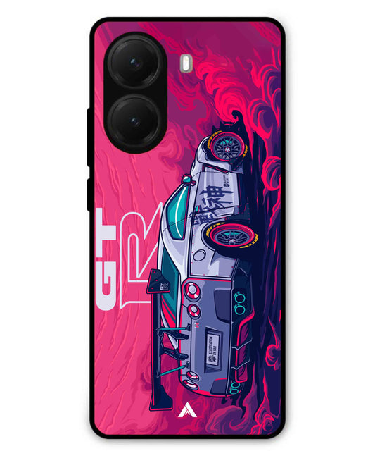 GTR Car Metal Back Cover Phone Case for Poco X7 Pro