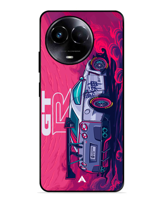 GTR Car Metal Back Cover Phone Case for Realme 11 5G