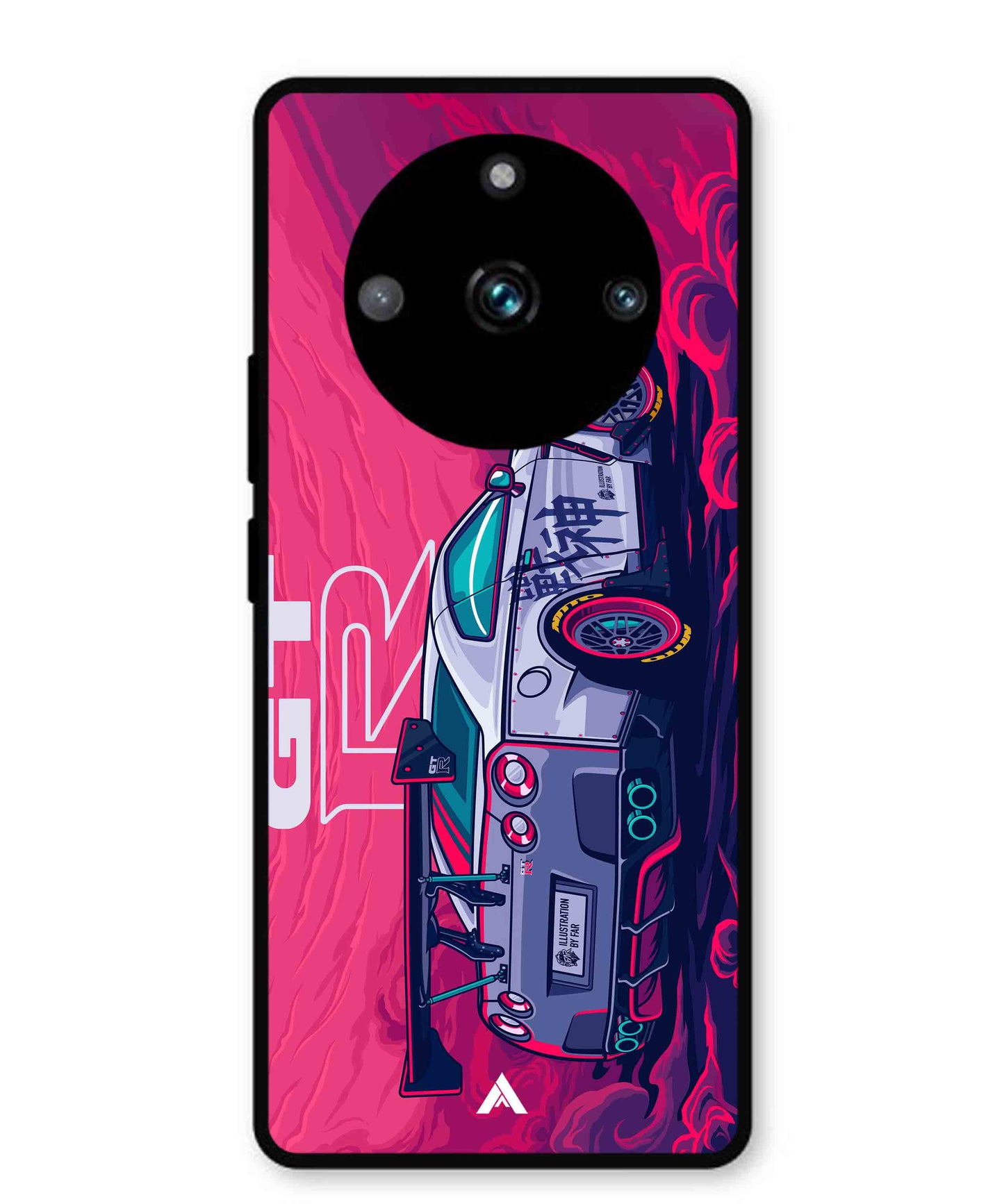 GTR Car Metal Back Cover Phone Case for Realme 11 Pro Plus