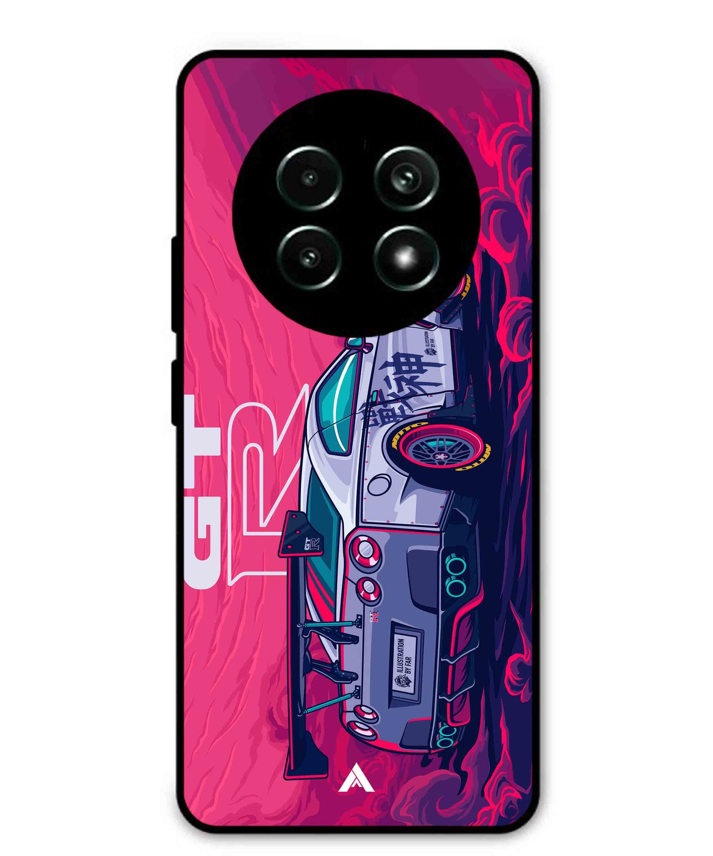GTR Car Metal Back Cover Phone Case for Realme 13 Pro Plus