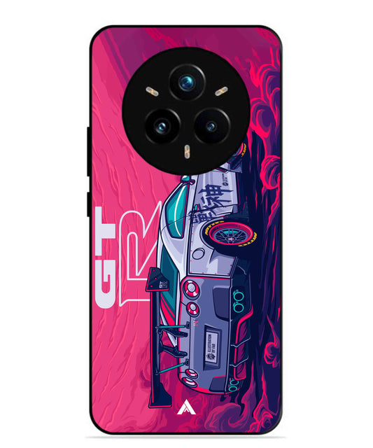 GTR Car Metal Back Cover Phone Case for Realme 14 Pro Plus