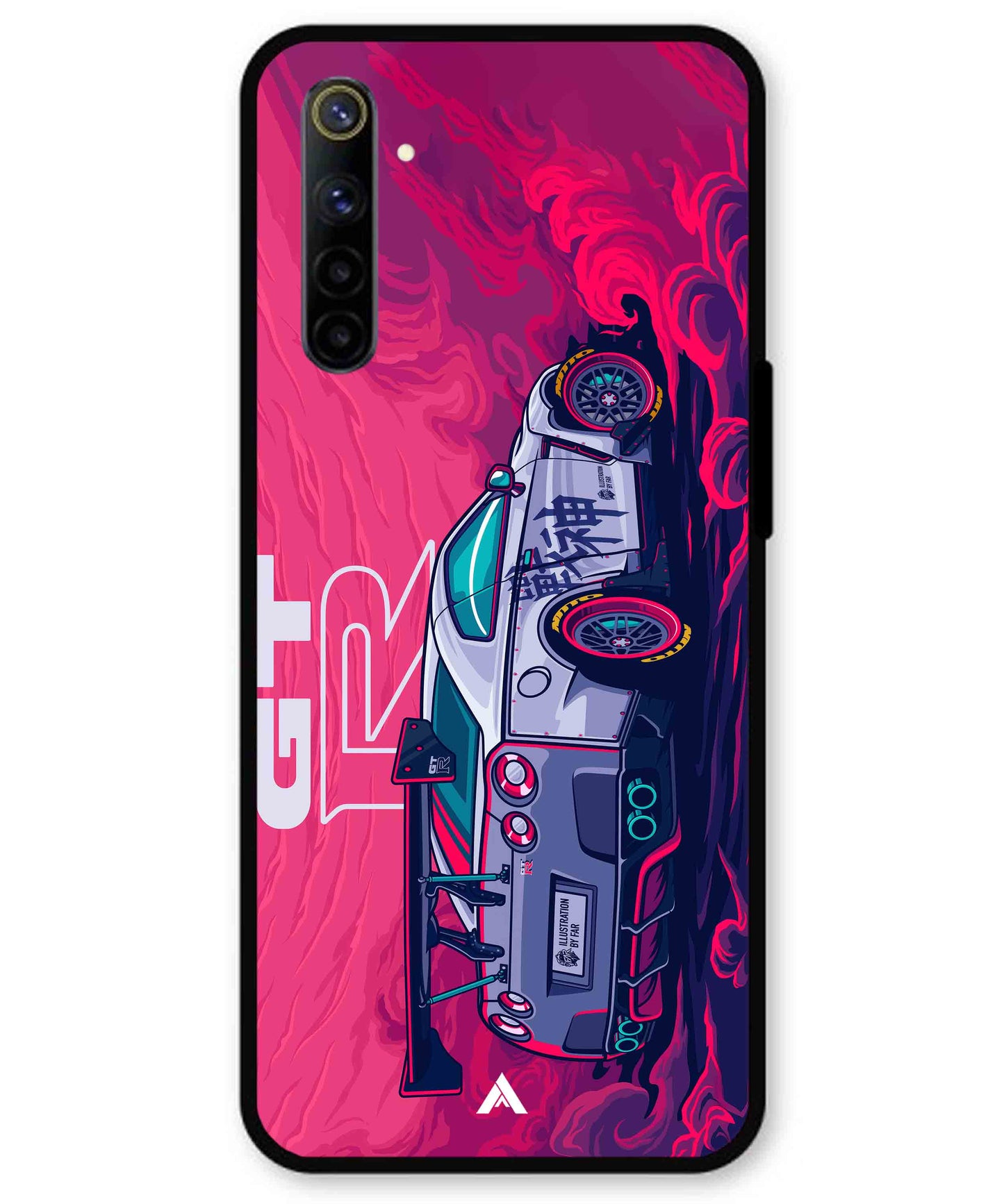 GTR Car Metal Back Cover Phone Case for Realme 6i