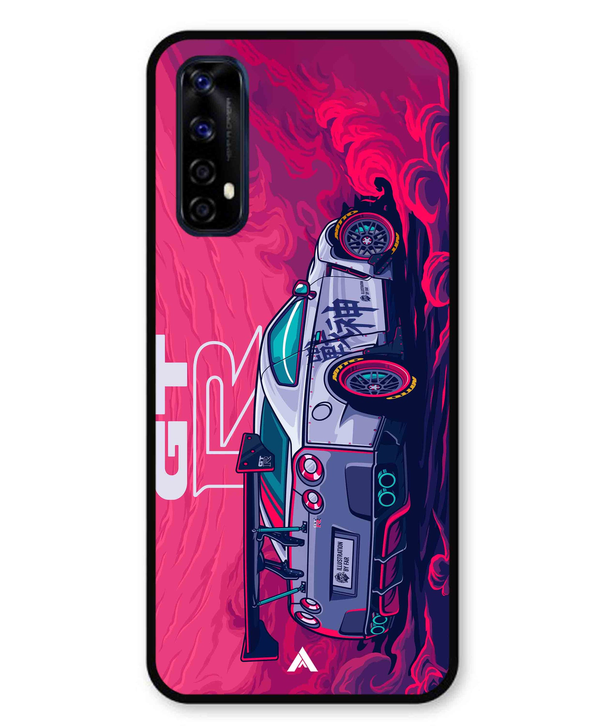 GTR Car Metal Back Cover Phone Case for Realme 7