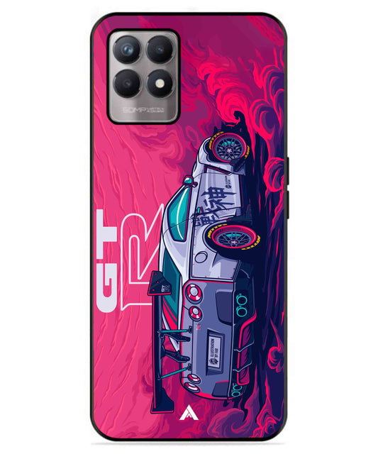 GTR Car Metal Back Cover Phone Case for Realme 8 4G