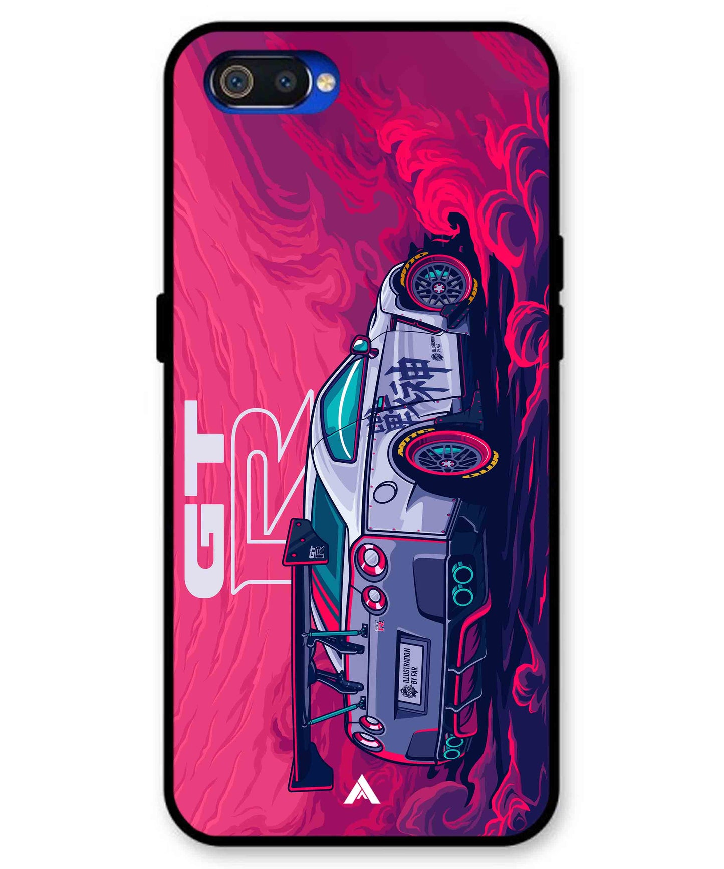GTR Car Metal Back Cover Phone Case for Realme C2