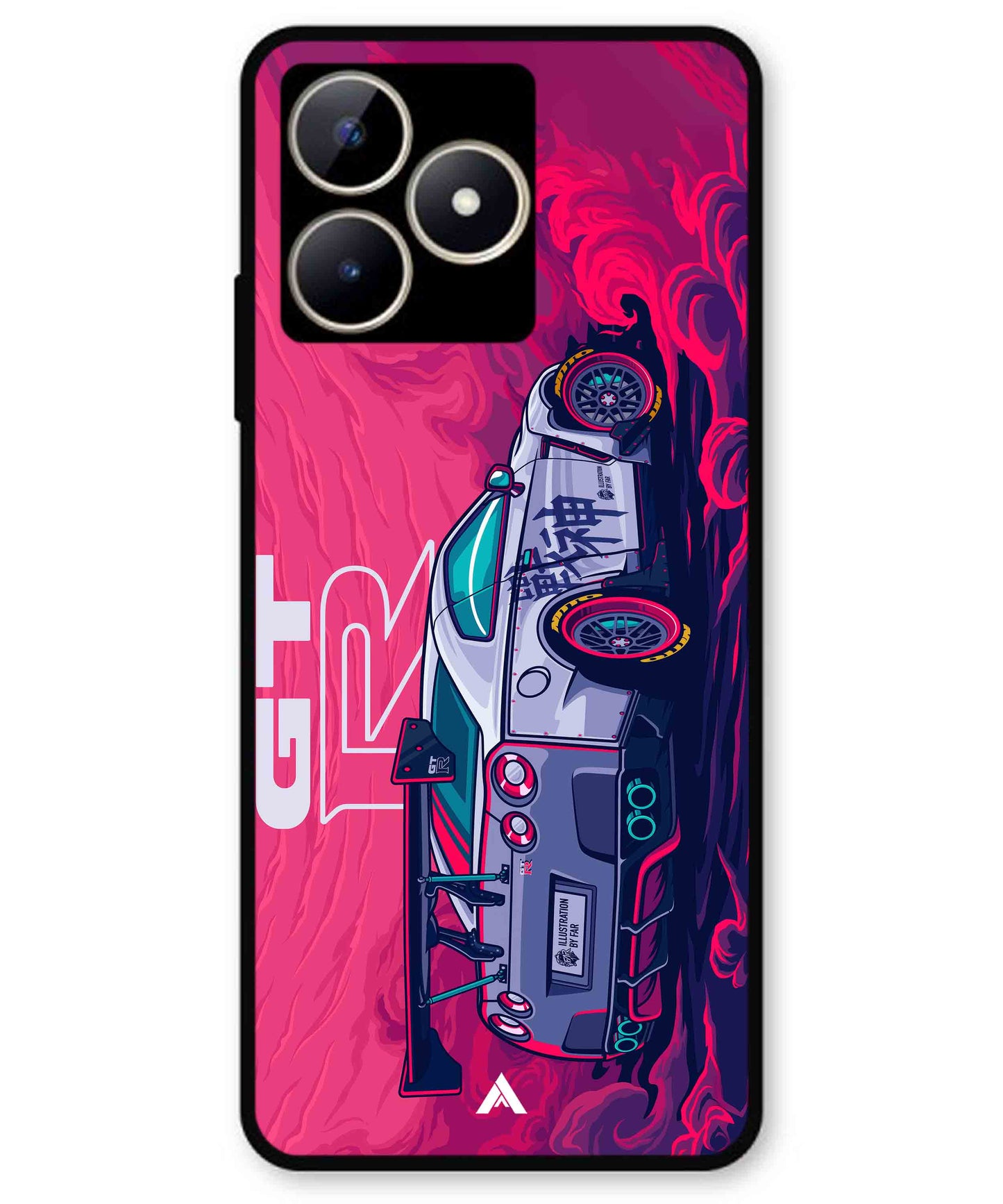 GTR Car Metal Back Cover Phone Case for Realme C51