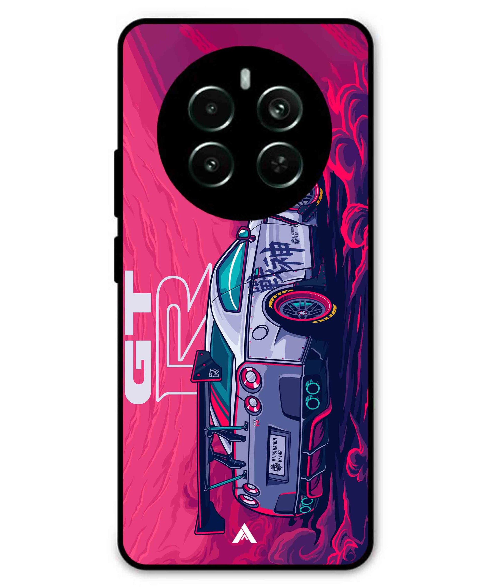 GTR Car Metal Back Cover Phone Case for Realme P1