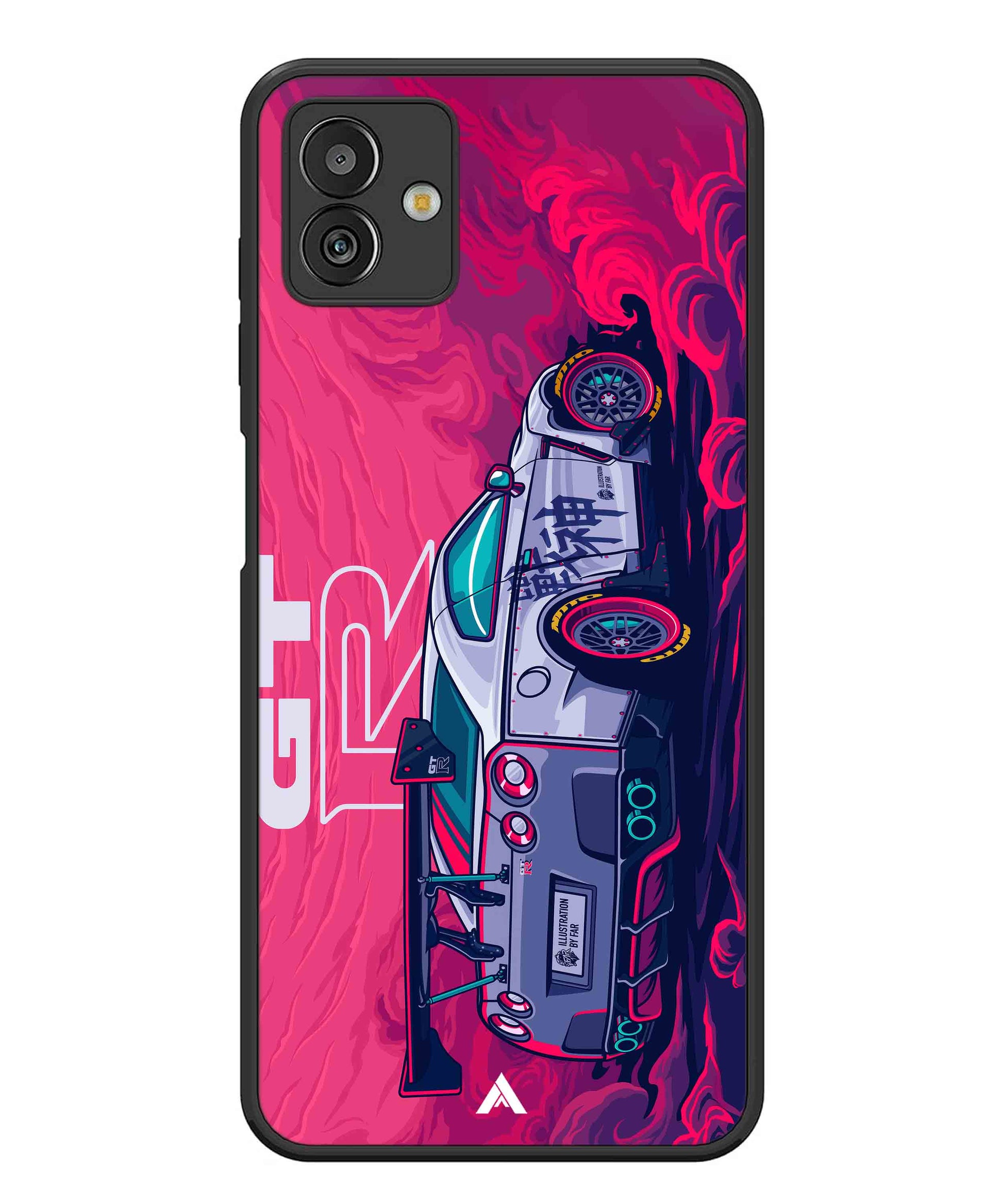 GTR Car Metal Back Cover Phone Case for Samsugn Galaxy M13 5G