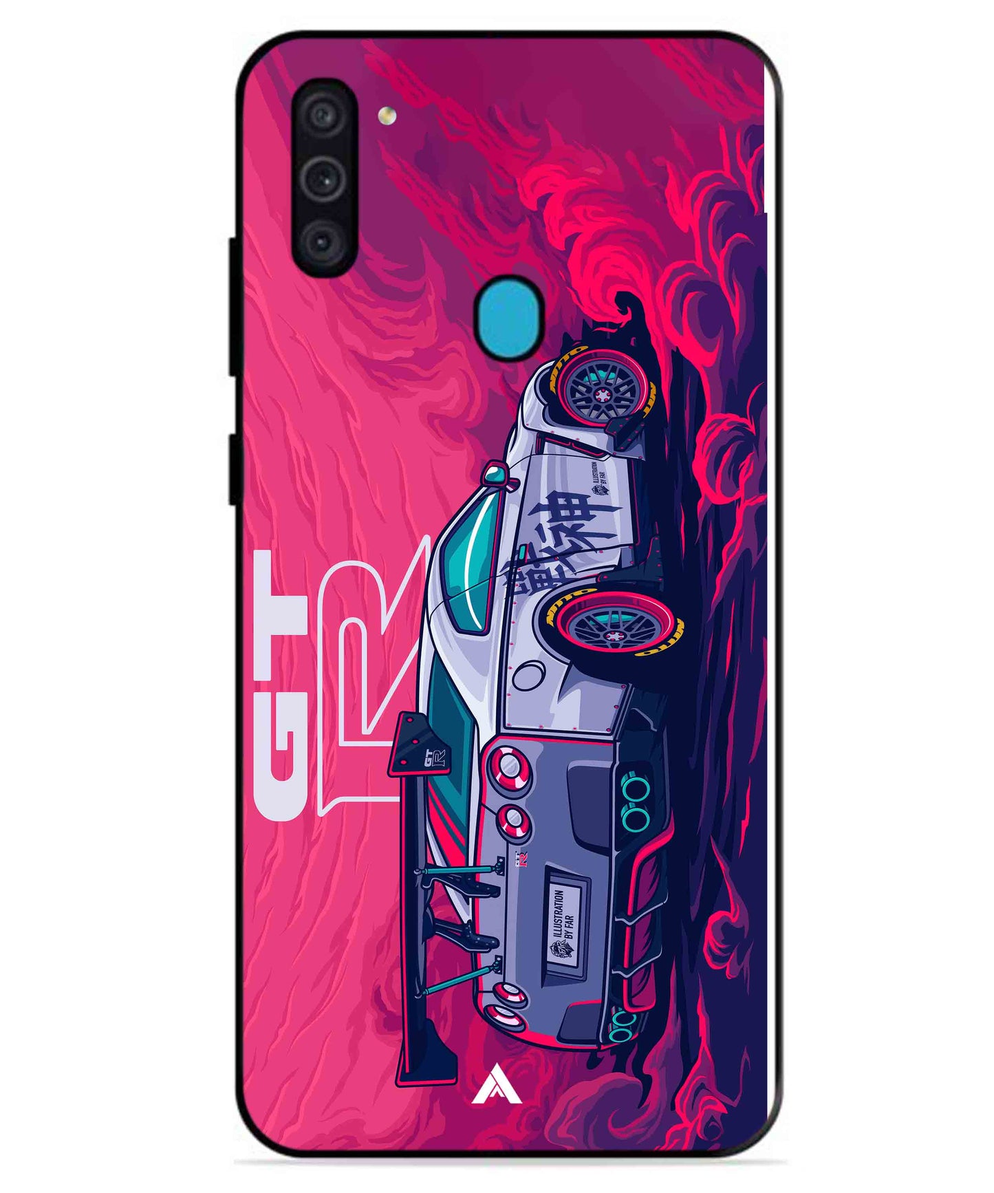 GTR Car Metal Back Cover Phone Case for Samsung Galaxy A11