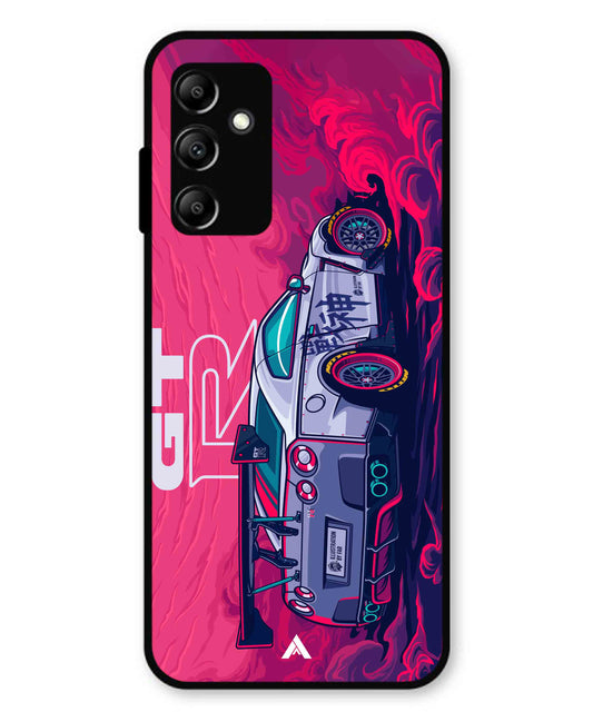 GTR Car Metal Back Cover Phone Case for Samsung Galaxy A14 5G