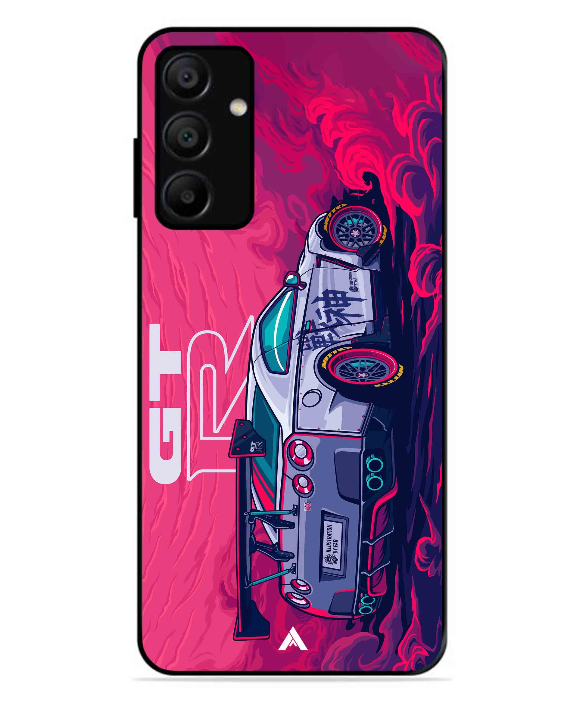 GTR Car Metal Back Cover Phone Case for Samsung Galaxy A15 5G