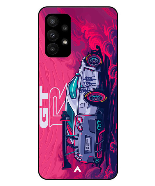 GTR Car Metal Back Cover Phone Case for Samsung Galaxy A23 5G