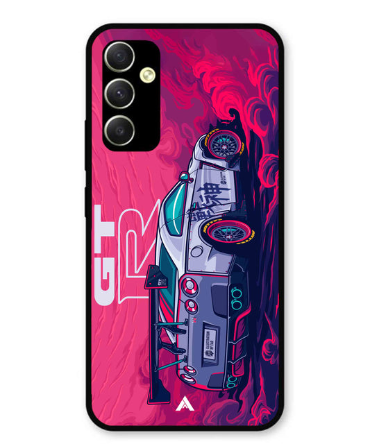 GTR Car Metal Back Cover Phone Case for Samsung Galaxy A34 5G