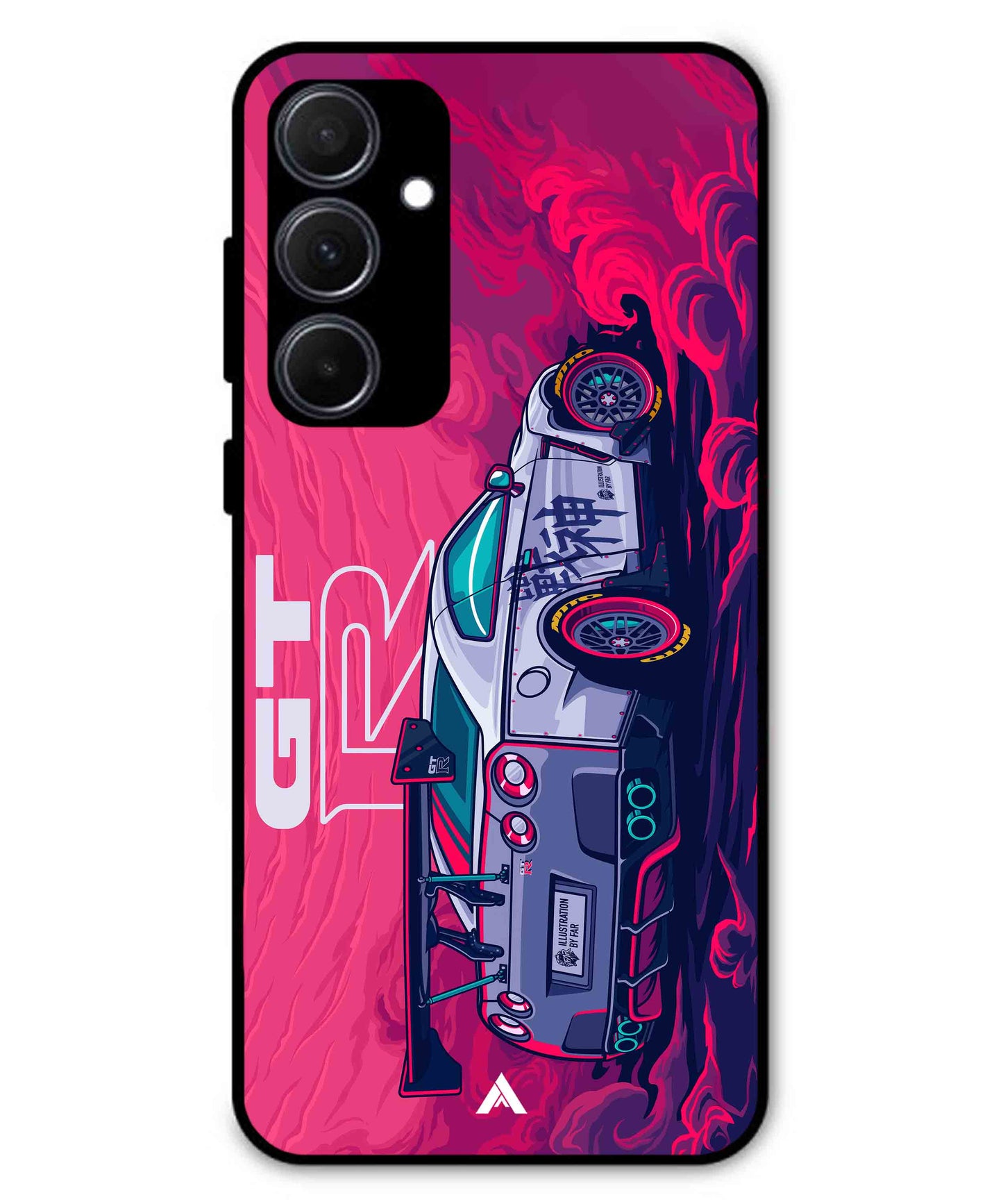 GTR Car Metal Back Cover Phone Case for Samsung Galaxy A35