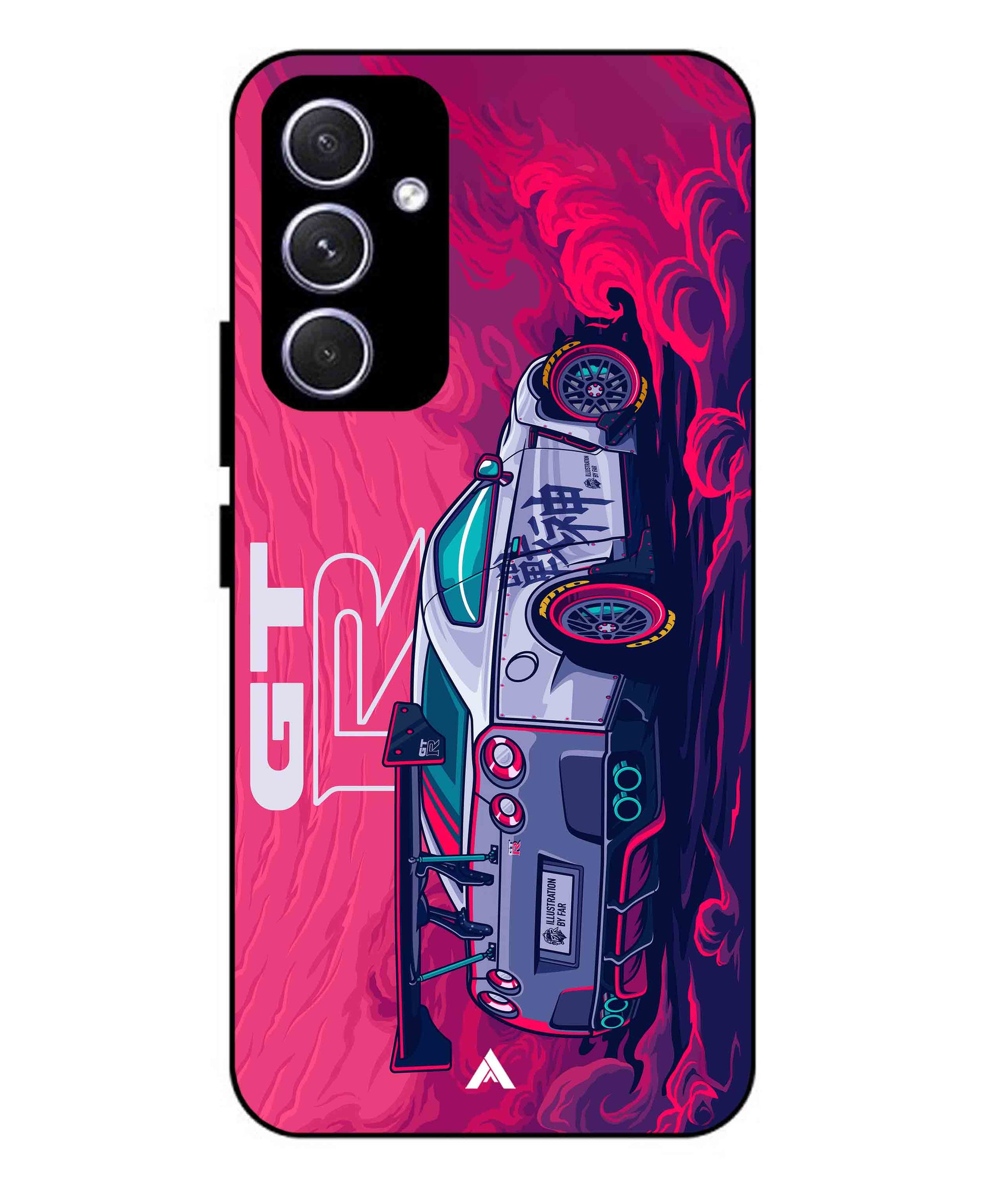 GTR Car Metal Back Cover Phone Case for Samsung Galaxy A54