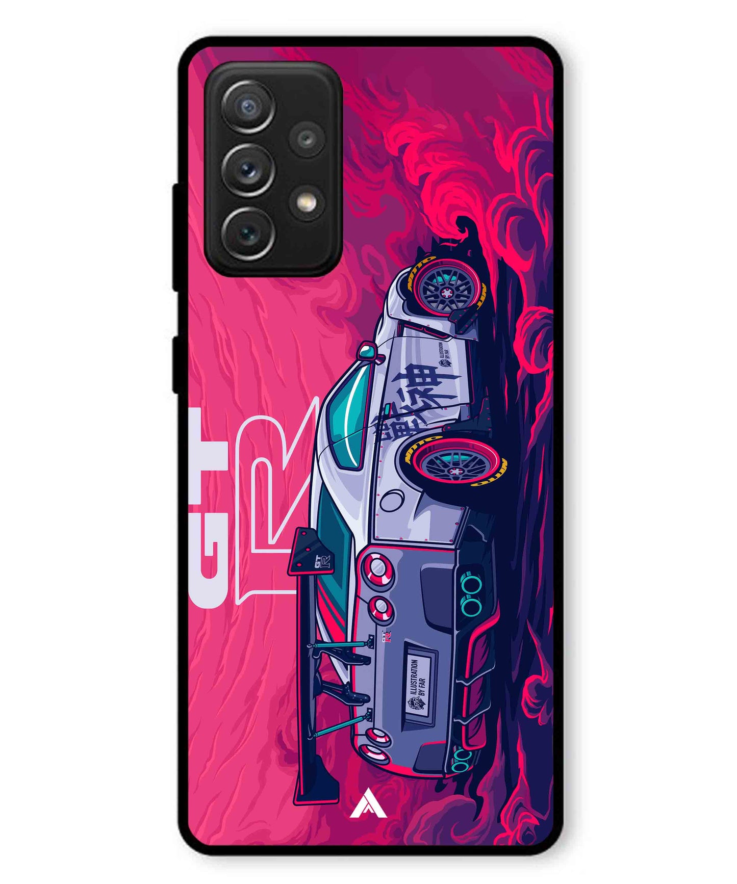 GTR Car Metal Back Cover Phone Case for Samsung Galaxy A72