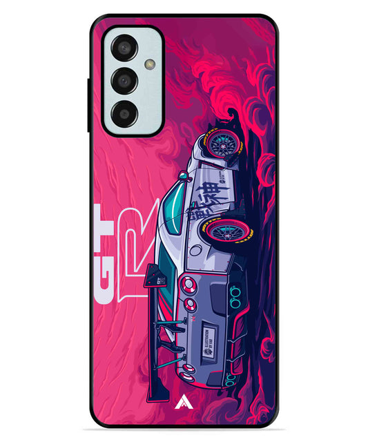 GTR Car Metal Back Cover Phone Case for Samsung Galaxy F13 4G