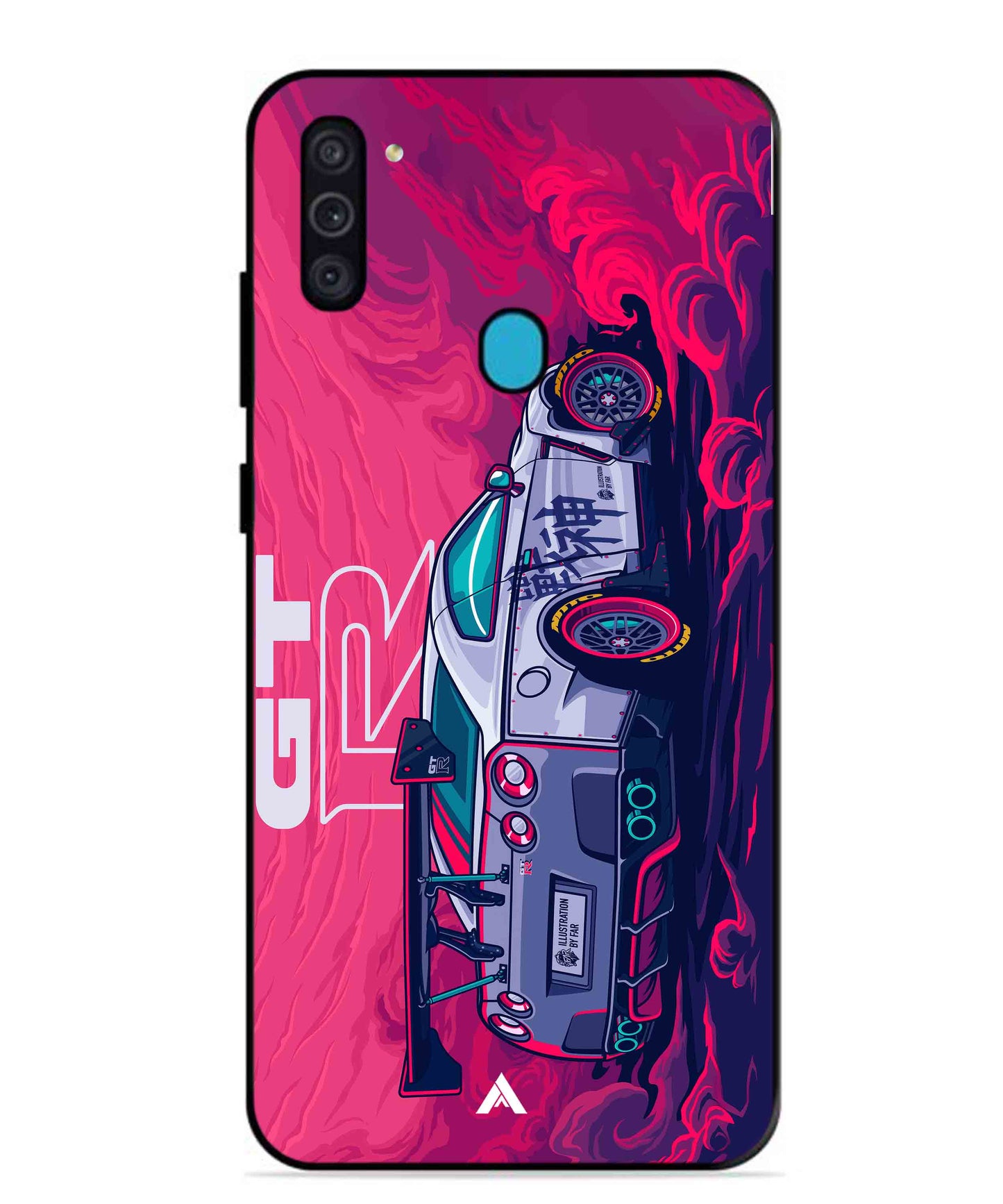 GTR Car Metal Back Cover Phone Case for Samsung Galaxy M11