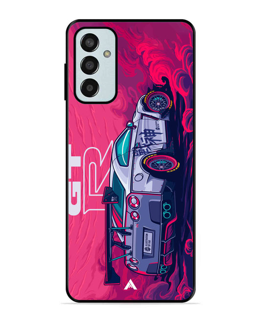 GTR Car Metal Back Cover Phone Case for Samsung Galaxy M13 4G