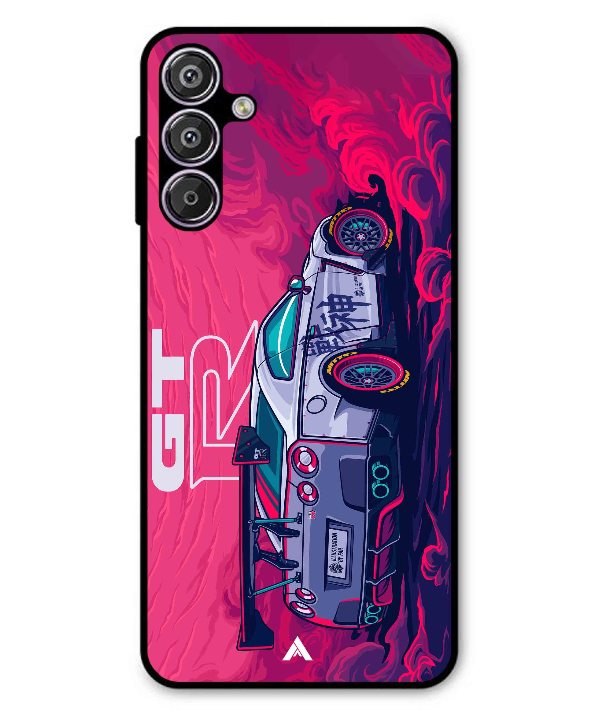 GTR Car Metal Back Cover Phone Case for Samsung Galaxy M15