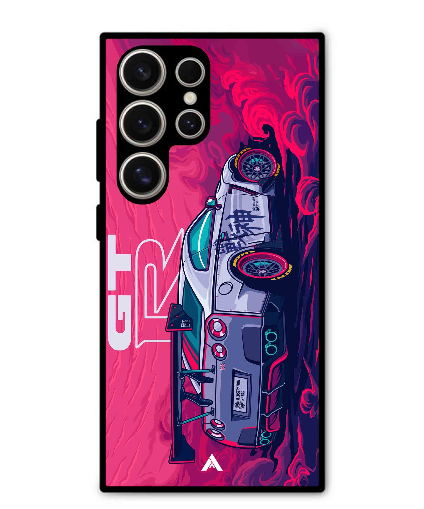GTR Car Metal Back Cover Phone Case for Samsung Galaxy S24 Ultra