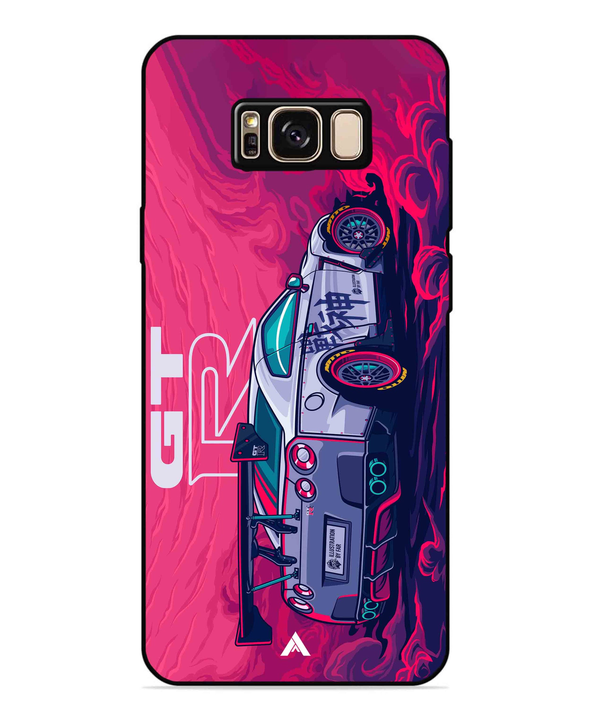 GTR Car Metal Back Cover Phone Case for Samsung Galaxy S8 Plus