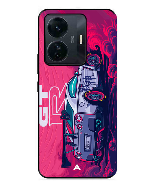 GTR Car Metal Back Cover Phone Case for Vivo T1 Pro