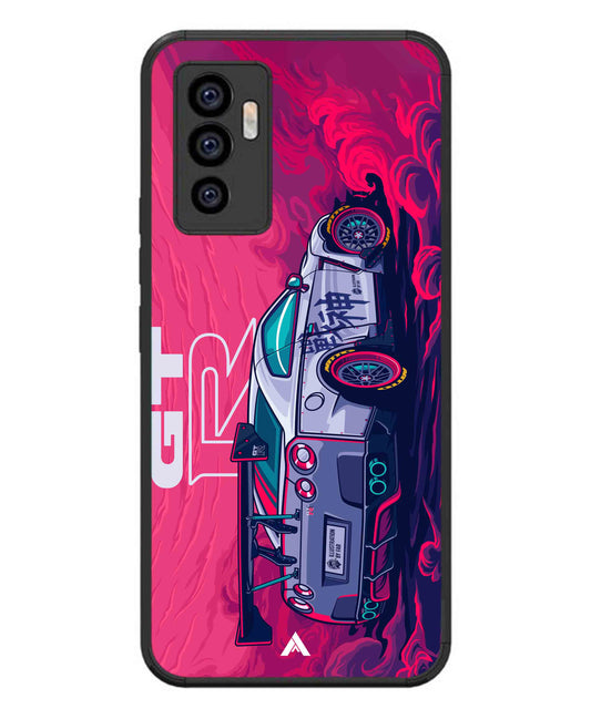 GTR Car Metal Back Cover Phone Case for Vivo T1