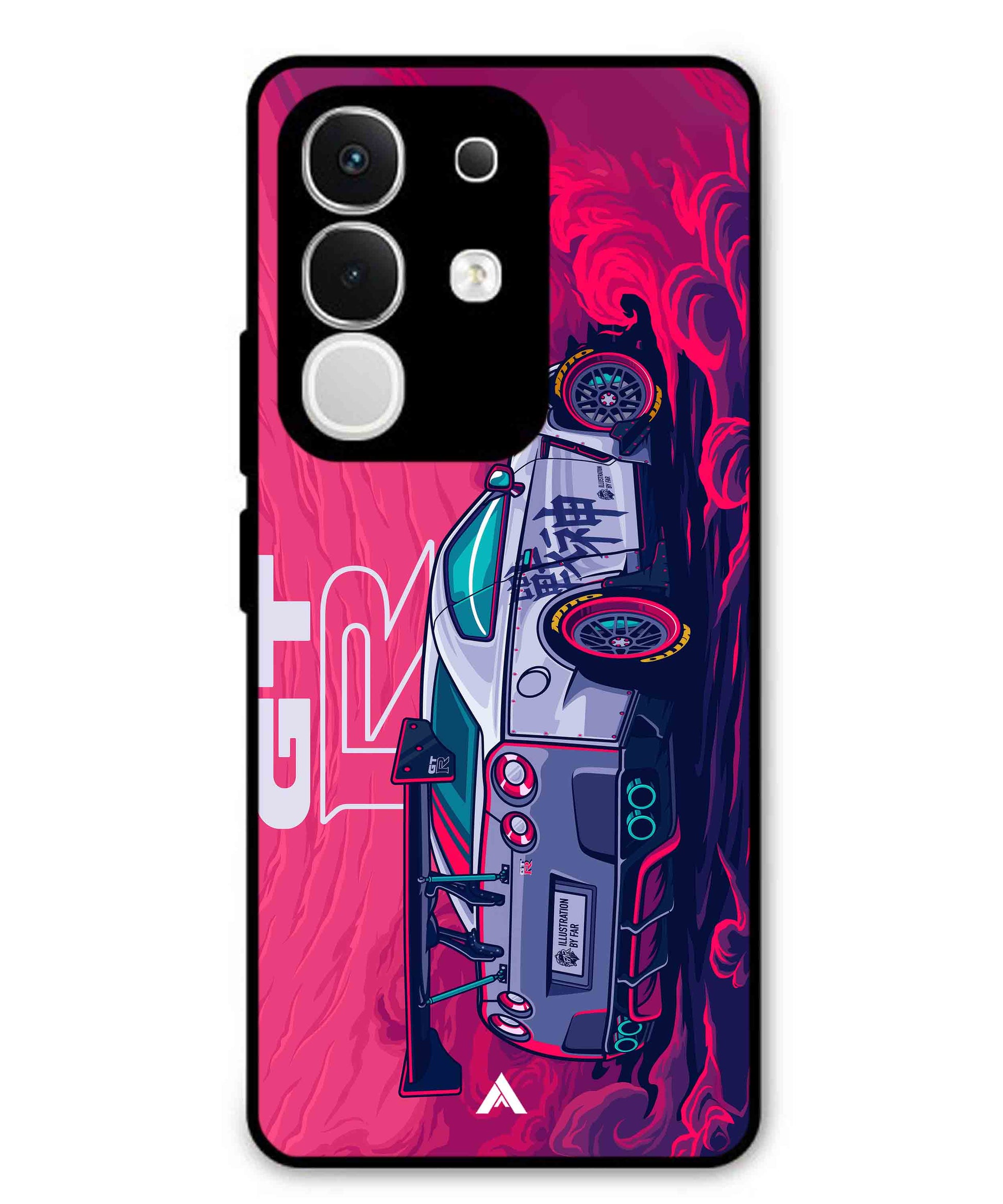 GTR Car Metal Back Cover Phone Case for Vivo T4X