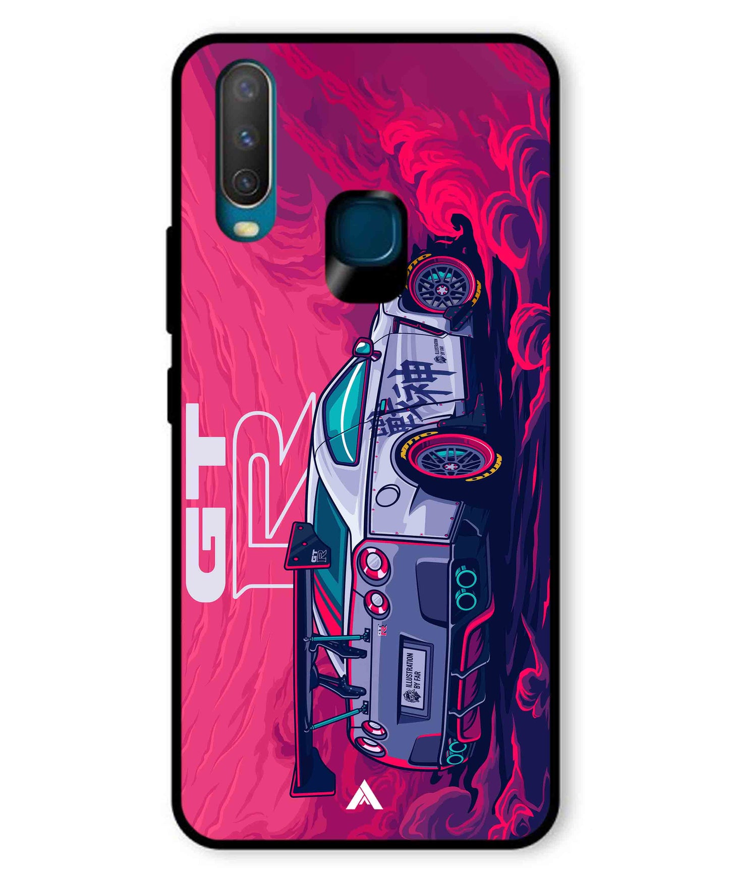 GTR Car Metal Back Cover Phone Case for Vivo Y12