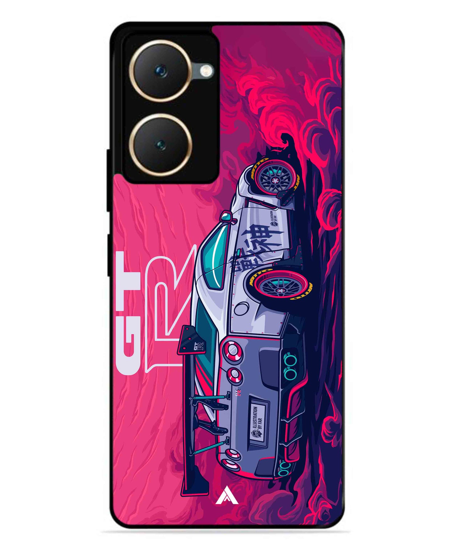 GTR Car Metal Back Cover Phone Case for Vivo Y18e